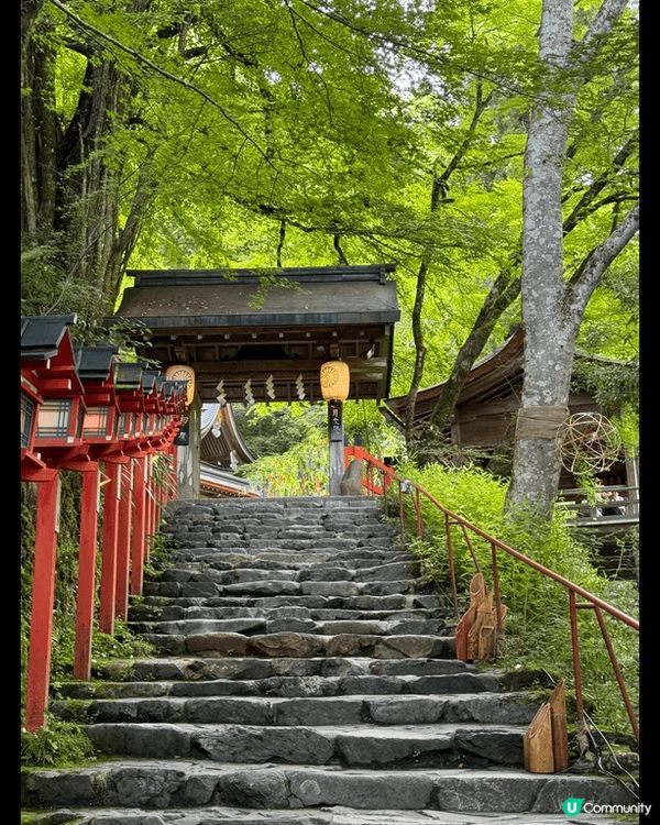 京都貴船神社在盛夏時節也有其獨特的魅力。  夏季的貴船神社,...