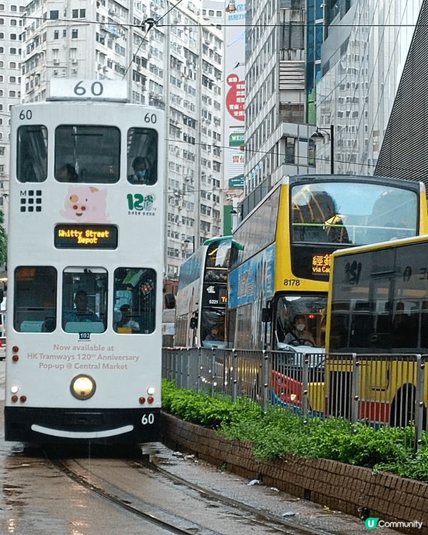 香港特色電車叮叮，住新界的我每次去港島也一定會乘坐一下。