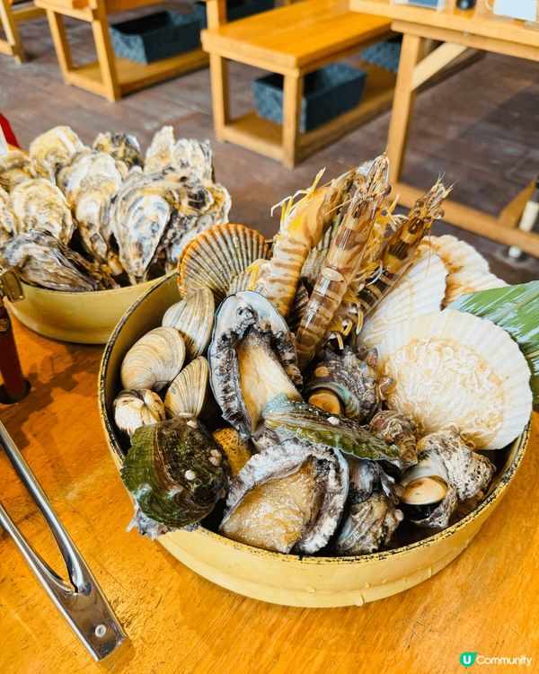 真心推介燒海鮮放題,$200幾蚊港紙一位任食新鮮燒海鮮,鮑魚...