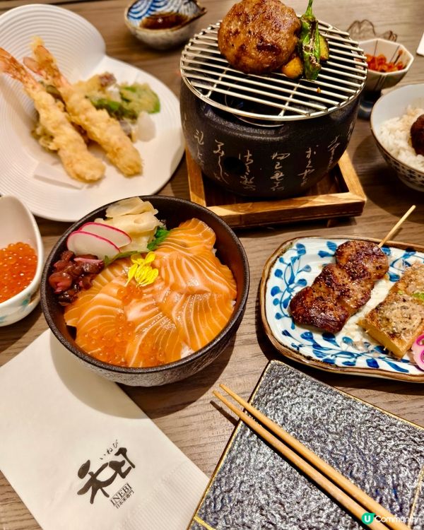 瀑布三文魚親子丼好吸引