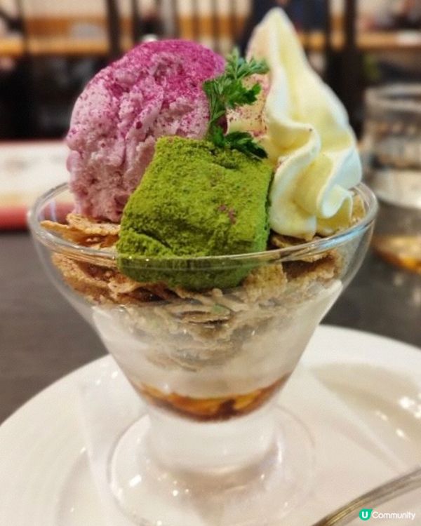 日式紅薯，抹茶芭菲