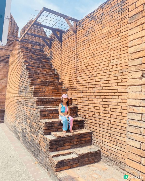 清邁古城塔佩門，到訪遊客必去之處，非常之多白鴿俾你餵