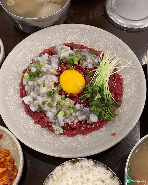 漢江公園野餐 韓國生牛肉生章魚 醬油蟹??