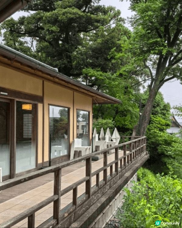 京都美食·稻荷茶寮，地方超有意境，周圍綠悠悠的，養眼提神