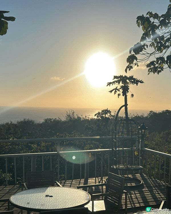 台中旅行 休閒生活 一邊品嚐咖啡 一邊觀看日落