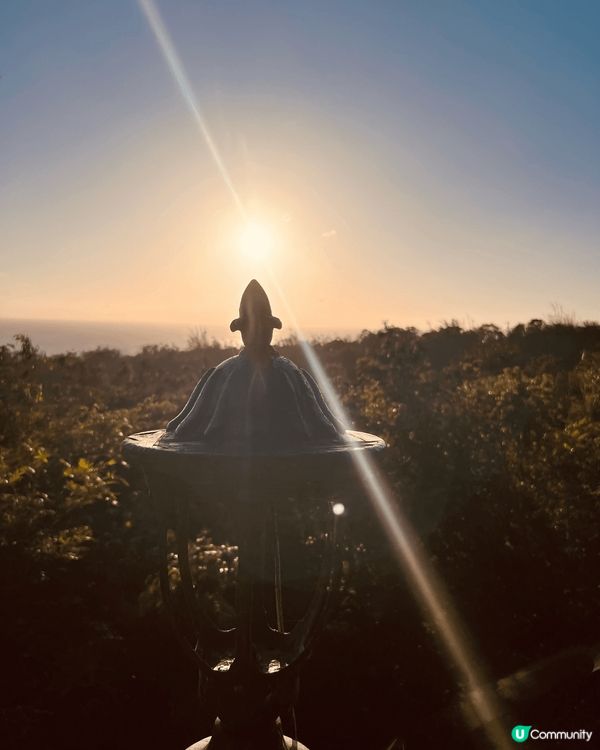 台中旅行 休閒生活 一邊品嚐咖啡 一邊觀看日落