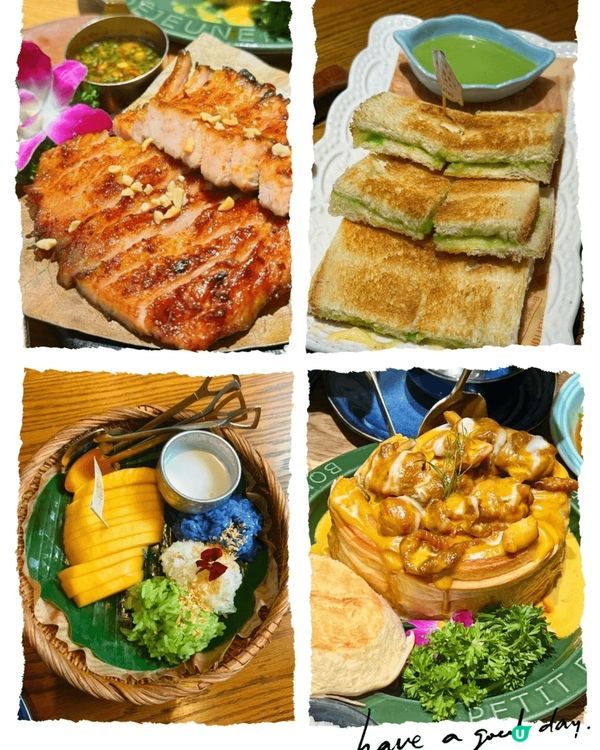 嘎莉泰•泰国菜  餐館的格調高雅,室內五彩斑斕的色彩讓人眼前...