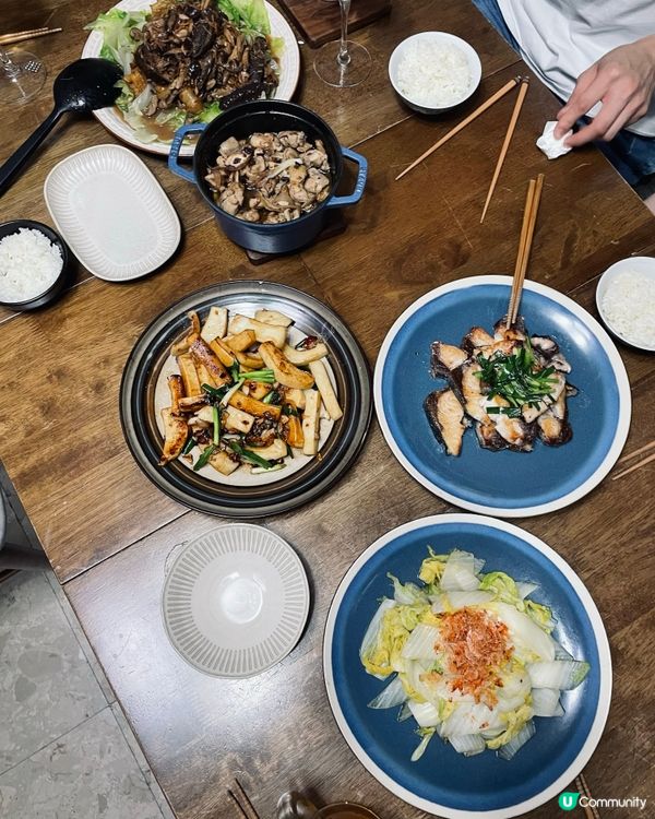 中秋團圓飯，媽咪手勢一流！🤩