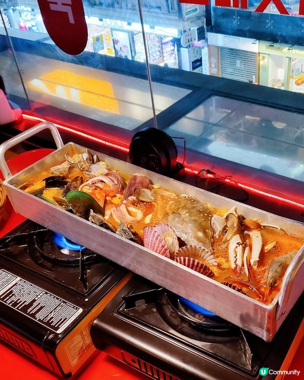 韓國大熱🔥特長50cm韓式海鲜鍋🥘🦀韓國網紅推介美食