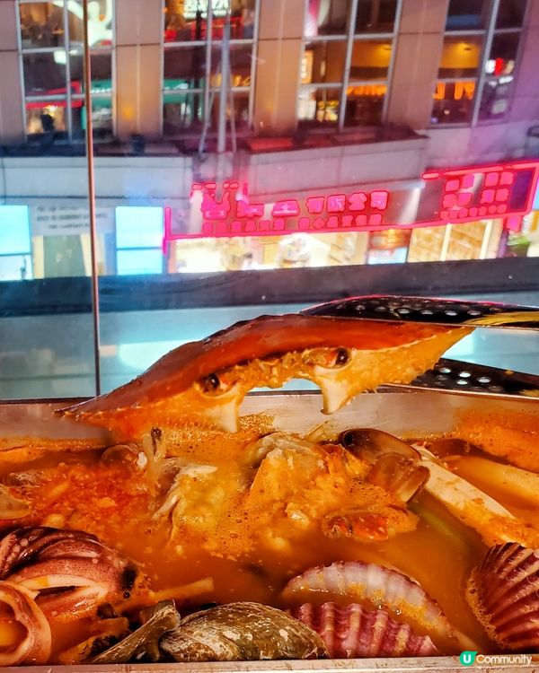 韓國大熱🔥特長50cm韓式海鲜鍋🥘🦀韓國網紅推介美食