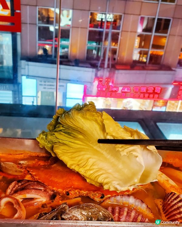 韓國大熱🔥特長50cm韓式海鲜鍋🥘🦀韓國網紅推介美食