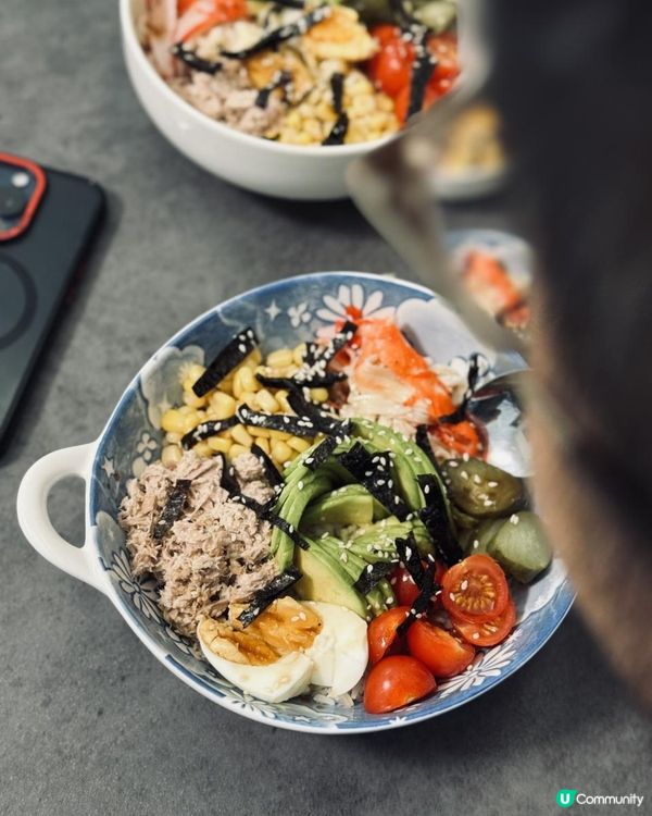 自家製poke bowl💕