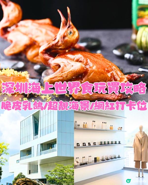 深圳海上世界食玩買攻略🛍️脆皮乳鴿/超靚海景/網紅打卡位‼️