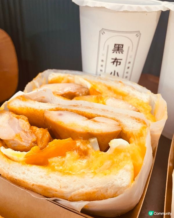 爆汁拉絲芝士肉蛋吐司