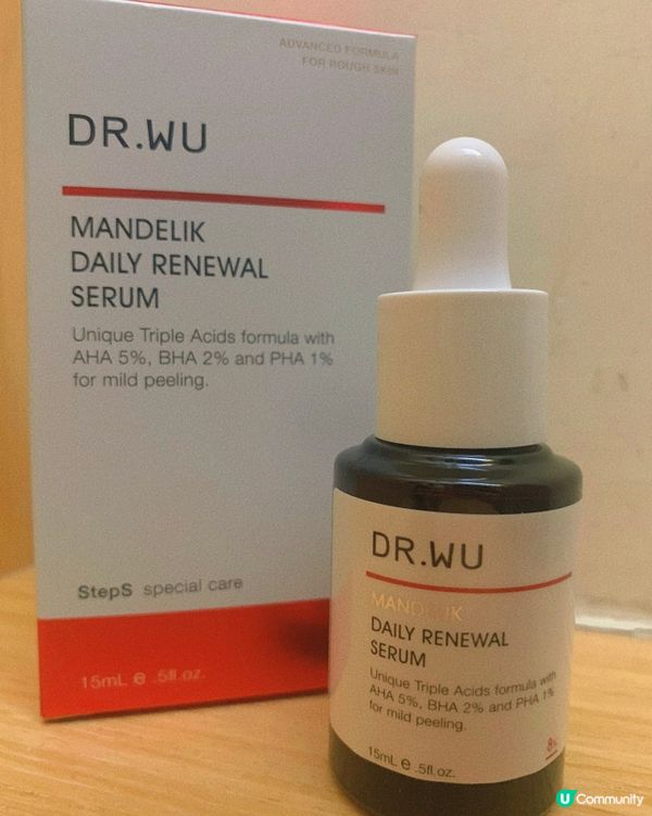 Dr.Wu 杏仁酸溫和煥膚精華8%👩‍🦰