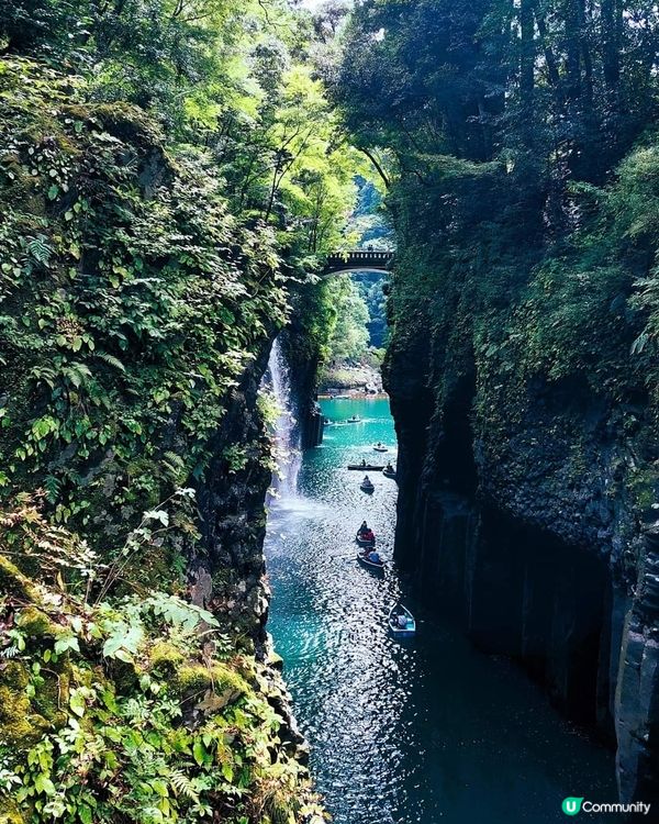 高千穗峽，小橋流水，爬船樂！🚣‍♀️🏞️