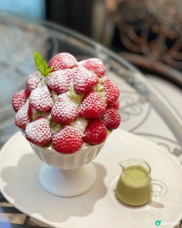 🇰🇷韓國超精緻超靚嘅士多啤梨抹茶刨冰