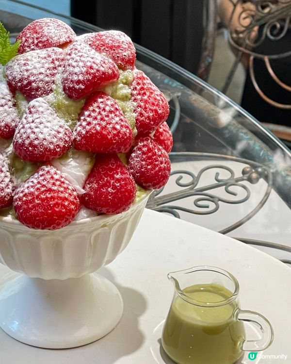 🇰🇷韓國超精緻超靚嘅士多啤梨抹茶刨冰