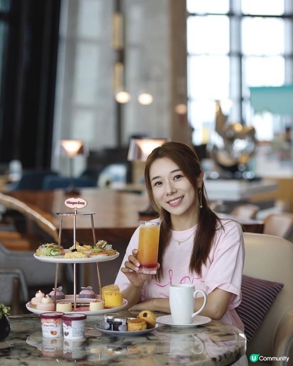 珠海萬豪酒店下午茶🧁🍦𝓗ä𝓪𝓰𝓮𝓷-𝓓𝓪𝔃𝓼}聯乘