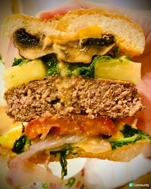 巨型漢堡自己整