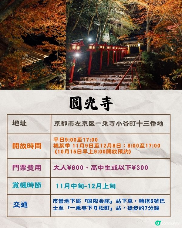 京都紅葉2024賞楓名所8選🍁最佳觀賞時間+交通教學‼️
