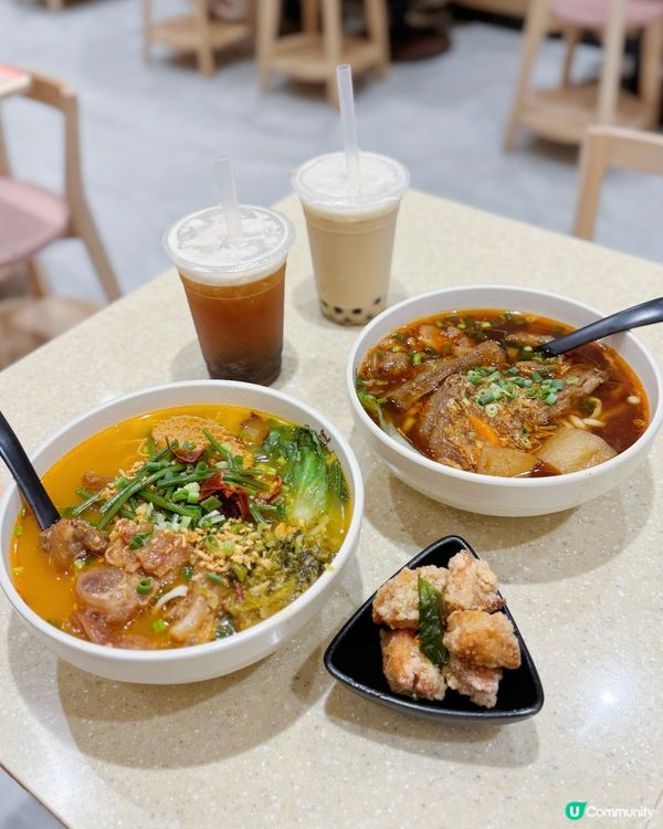 屯門台式餐廳推介😋
牛肉麵大大碗，性價比高！