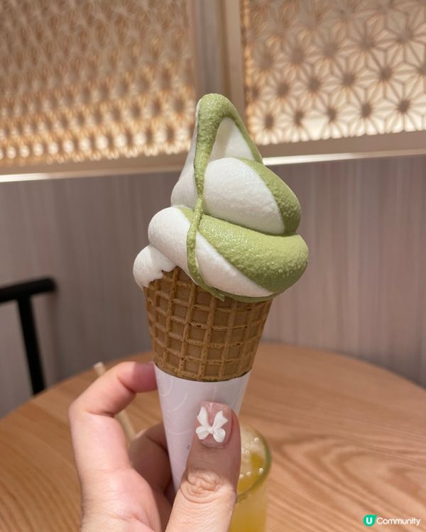 沙田新城市新開🍦綠茶北海道牛乳雪糕 🧇窩夫 正