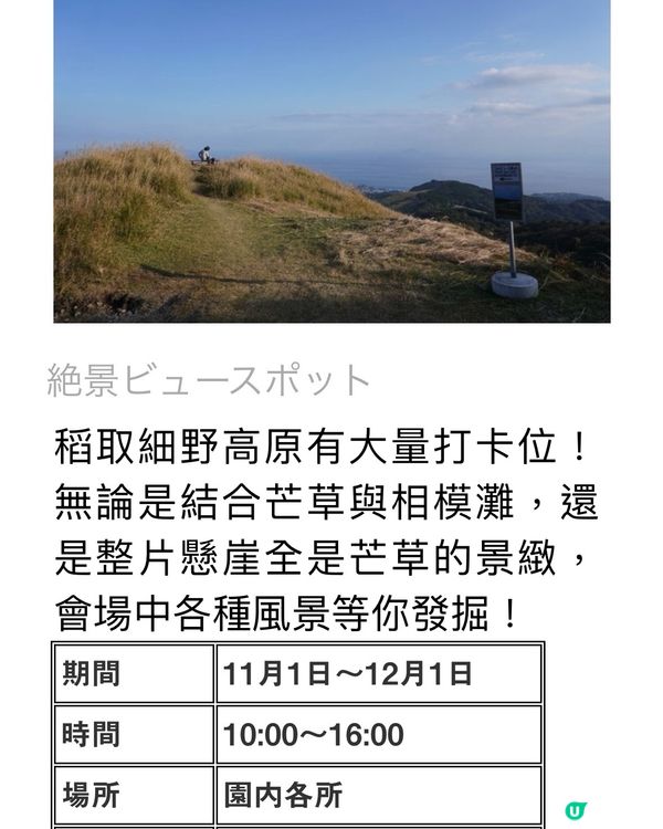 《洗滌心靈之旅》欣賞秋天漫山芒草🌾