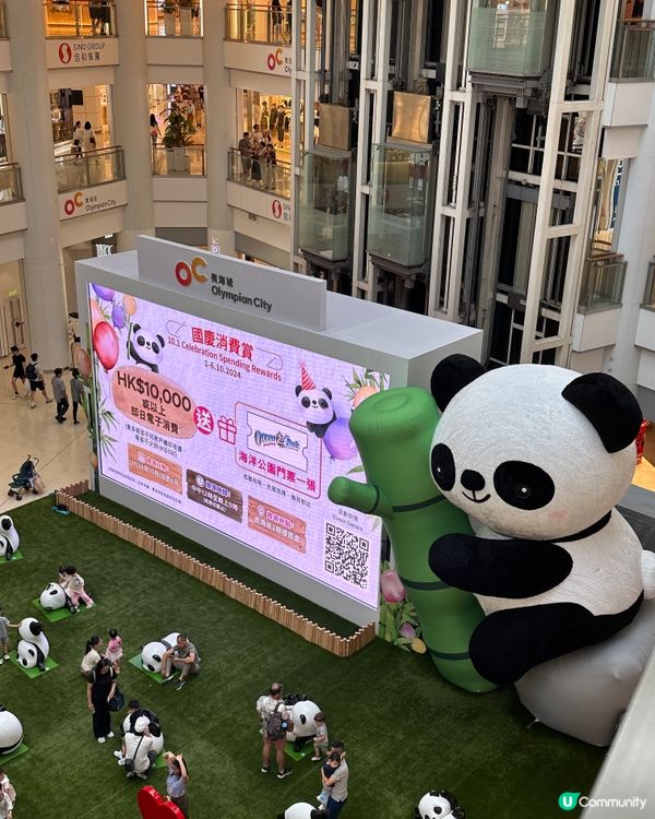 近來好Hit嘅熊貓🐼@奧海城🤩