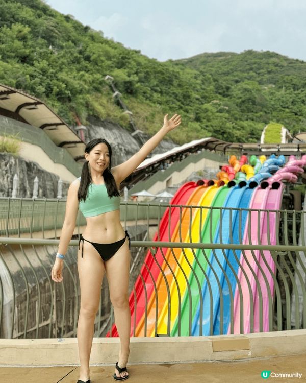 去香港海洋公園水上樂園，邊打卡邊chill玩！