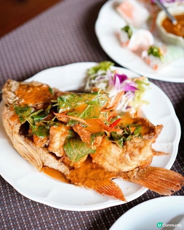 🇹🇭泰國清邁泰北菜，推薦紅咖哩炸魚！