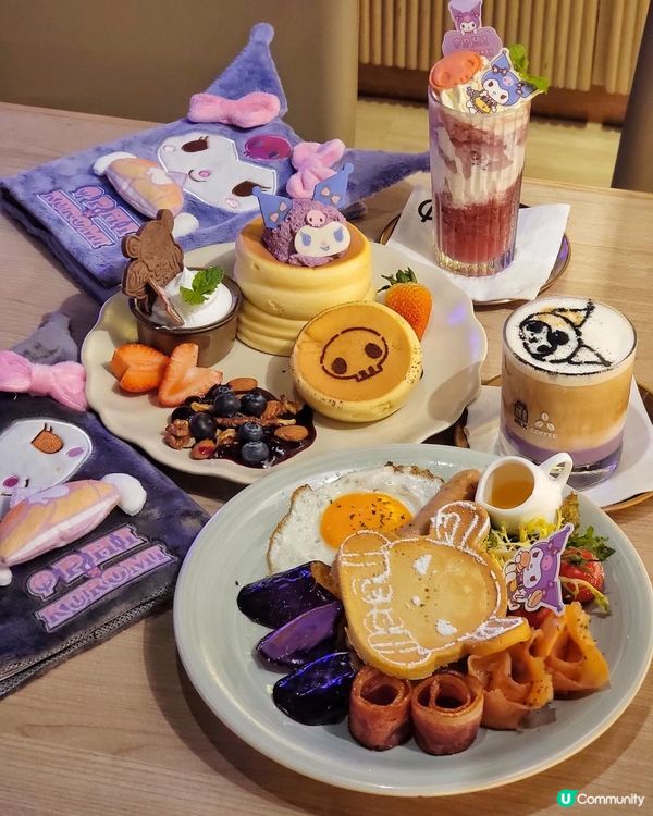 中環Cafe食超可愛Kuromi期間限定Pancake