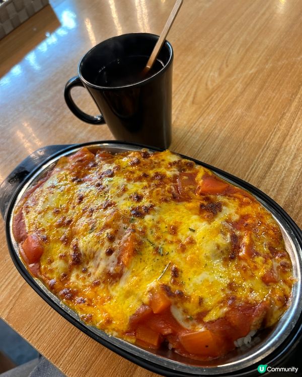 芝士番茄焗豬扒飯