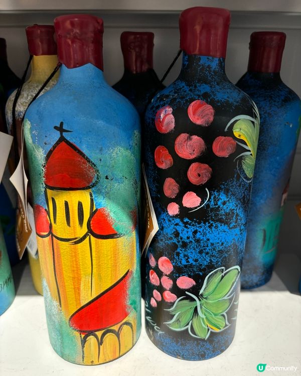 俄品超市多款手繪美酒