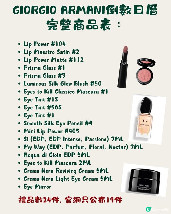 聖誕倒數月曆丨6大美妝品牌率先看🎄最平HKD18XX😍💰附詳細商品清單🎁