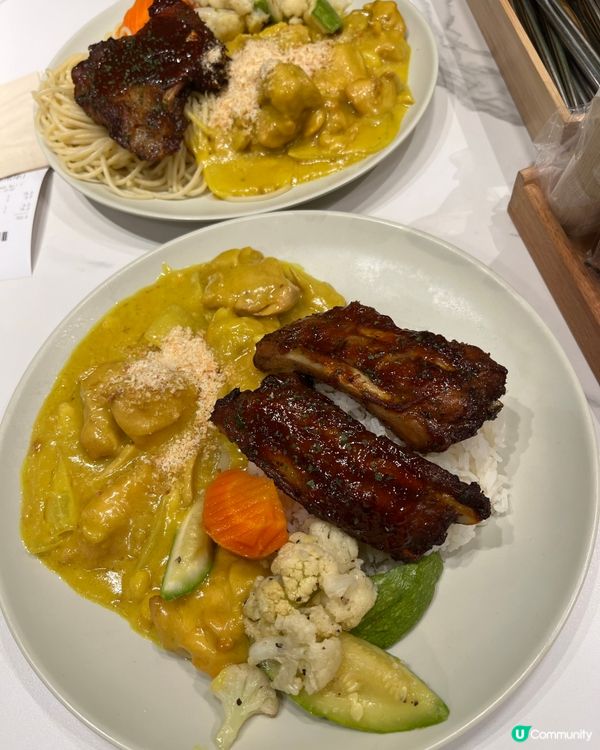 $75勁大碟既葡汁雞+豬勒骨 勁大碟 正呀