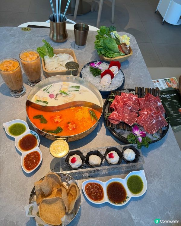 泰國特色Shabu Shabu 🌶️冬陰功🥥椰子雞湯底👍