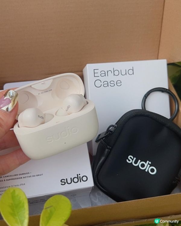 ＩBeの 簡約奶白色降噪藍芽耳機Sudio E3分享Ｉ 