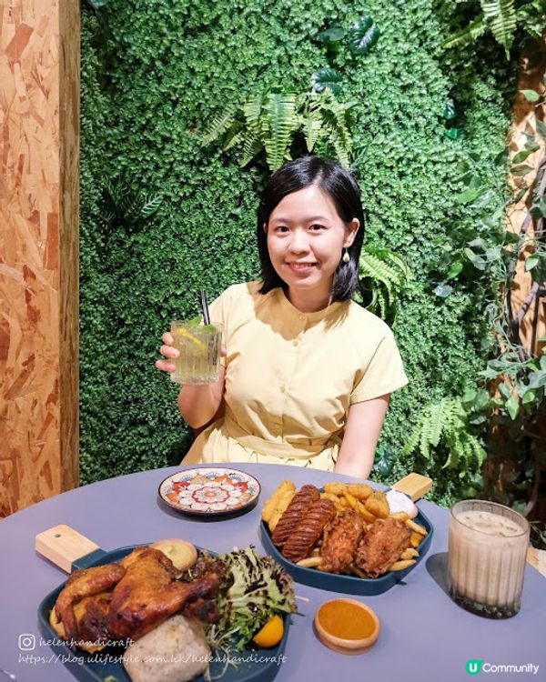 【吃下油麻地】超推薦可愛森系打卡cafe。優惠斑馬二人餐 - 慢理牆城