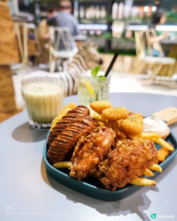 【吃下油麻地】超推薦可愛森系打卡cafe。優惠斑馬二人餐 - 慢理牆城