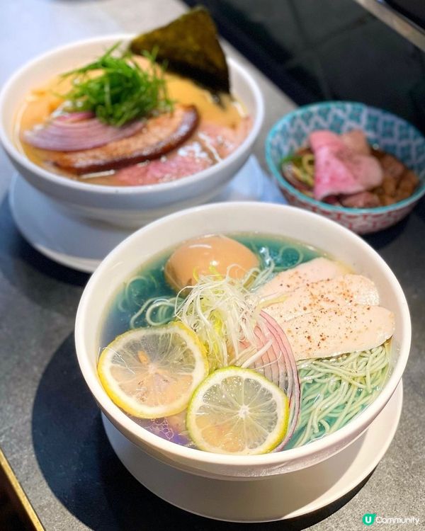 🇹🇼台北藍紫色夢幻漸變拉麵🍜