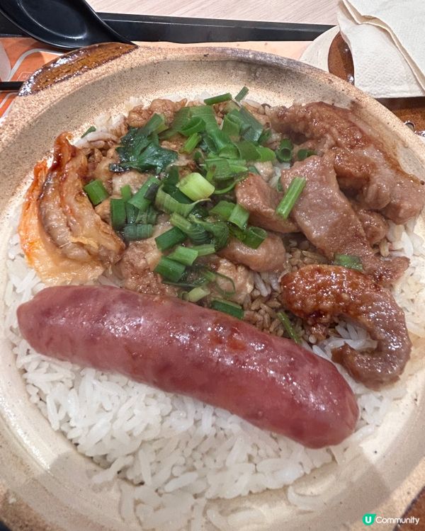 大快活蝦醬蝦乾豬頸肉煲仔飯