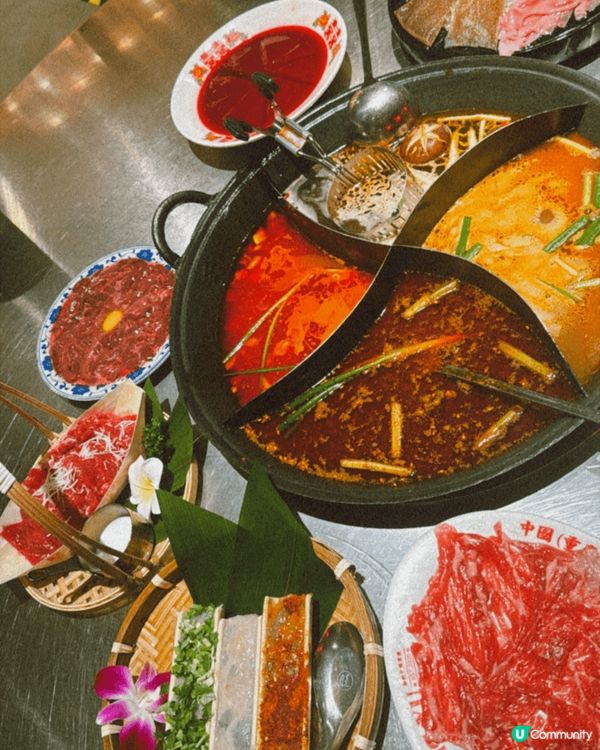 深圳打卡熱點，朱光玉火鍋館，招牌四款湯底，價廉物美