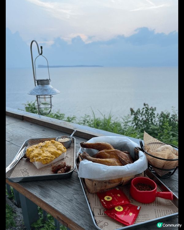 深圳大鵬的日落餐廳-「精釀農場」及「又見止間」位於海邊，景色...