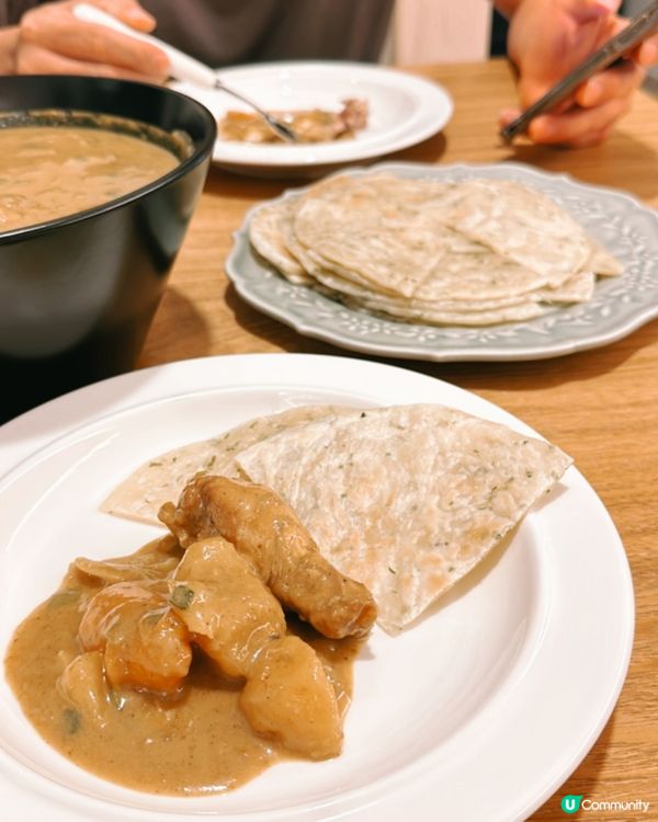 自家製Homemade蔬菜咖喱🥘配煎餅🌮