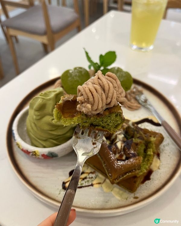 ## 抹茶控必試！🍵 迷你窩夫天守🤤