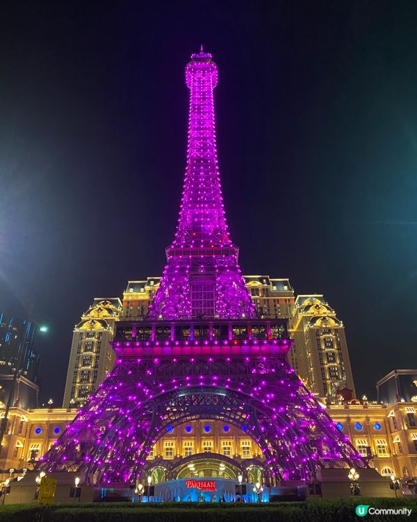  🩷🤍粉紅色10月🤍🩷澳門巴黎鐵塔｜乳癌基金會