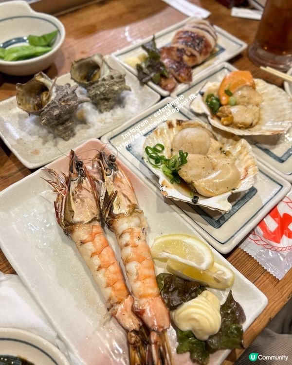 用船漿上菜 💕 300yen 均一價 💕 親民價地道爐端燒 