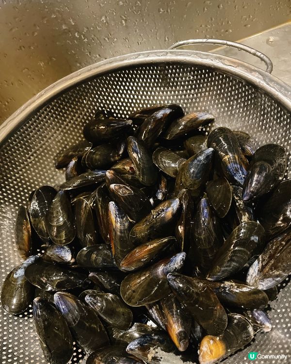 白酒忌廉法國藍青口🇫🇷詳細食譜