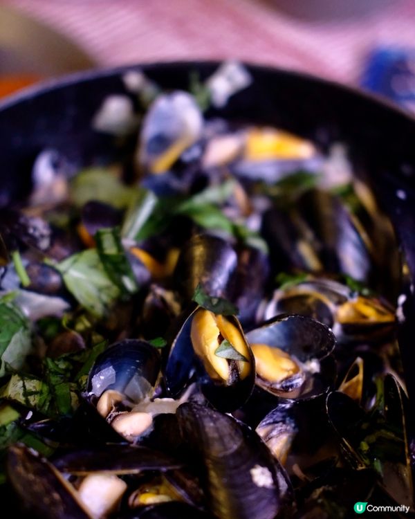 白酒忌廉法國藍青口🇫🇷詳細食譜